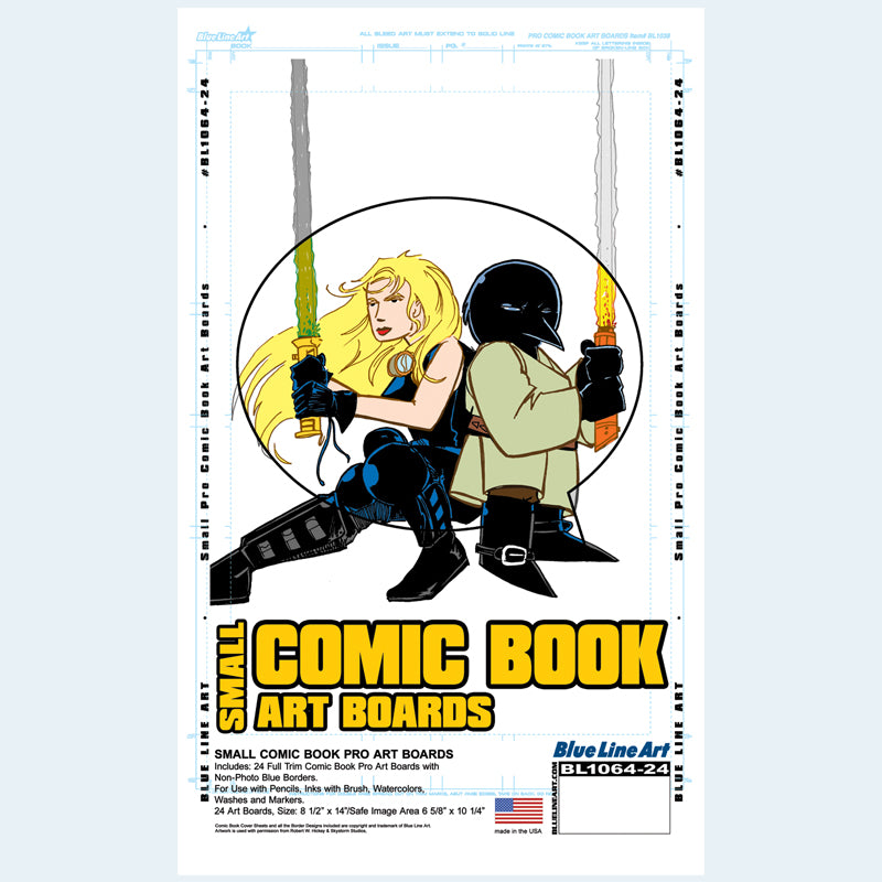 SMALL PRO COMIC BOOK ART BOARDS 8 1/2 X 14 (24) – AFTERBURN SHOP